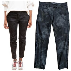 New Maison's Forte Dei Marmi New York Slim Pant Camo Tonal Jacquard Size EU 36